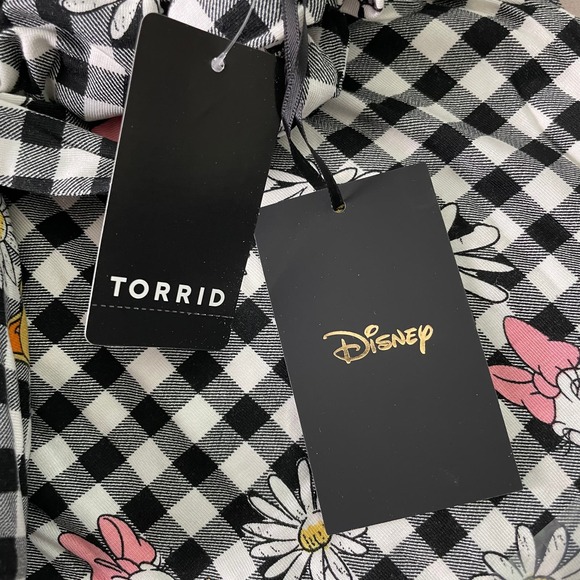 Torrid NWT Disney Mickey & Friends Tie-Front Dress Super Soft Daisy Duck Size 4X - Picture 6 of 8